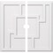 Ekena Millwork Knox Architectural Grde PVC Contemporary Ceiling Medallion, Two Piece, 36"OD x 3"ID x 12 1/2"C x 1"P CMP36KX2-03000 - alternate 1